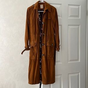 Free People We the Free Larsen Suede Trench